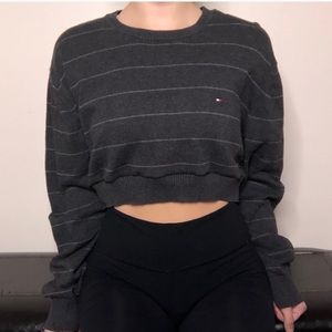 Reworked crop sweater!